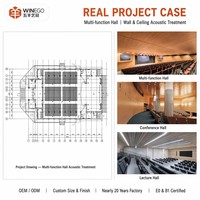 Panneau mural acoustique rainuré en MDF, panneau insonorisant en bois, réduction du bruit, panneau décoratif absorbant le son pour bureau et studio