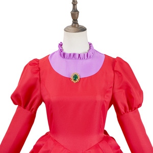Disfraz <span class=keywords><strong>de</strong></span> <span class=keywords><strong>Princesa</strong></span> <span class=keywords><strong>de</strong></span> Anime, Vestido Verde y Rojo, Vestido <span class=keywords><strong>de</strong></span> Gala, Disfraz <span class=keywords><strong>de</strong></span> Madrina Malvada para Adultos, Cosplay - Product Image 5