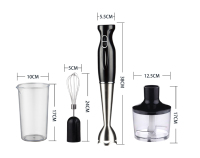 Ensemble Mixeur Plongeant 3-en-1 OEM Vente en Gros 300W avec Hachoir et Fouet Qualité Alimentaire