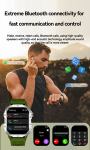 OEM 2,01 Zoll Bildschirm Smart Watch Neues Design Multifunktion ale Herzfrequenz BT Call Android IOS Smart Watch H12 Sport Smart Watch - Product Image 4