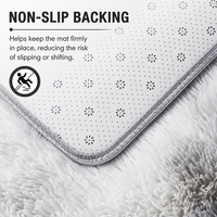 Tapis shaggy en peluche 160x100cm gris marbré, doux, en stock en Pologne, livraison directe UE