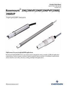 エマーソン ローズマウンテ 396PVP <span class=keywords><strong>pH</strong></span> ORPプローブ（TUpHテクノロジー搭載、詰まり防止設計）鉱山スラリーおよび過酷環境向け - Product Image 1