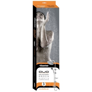 Set di accessori per doccia e vasca Duo 5-Jet con barra doccia combinata - Product Image 2