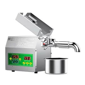 Food Grade 304 Stainless Steel Kitchen Nut Seeds Linseeds Oil Expeller Automatic Oil Press Machine Oil Press Extractor