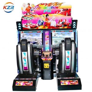 อุปกรณ์เกมวิดีโอแบบอินเทอร์แอคทีฟสำหรับผู้ใหญ่และเด็ก รองรับผู้เล่นสองคน พร้อมประสบการณ์การแข่งรถแบบพาโนรามาความคมชัดสูง - Product Image 1