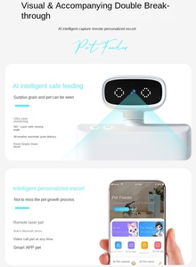 เครื่องให้อาหารสัตว์เลี้ยงอัตโนมัติแบบรีโมทพร้อมระบบวิดีโอ ปี 2025 ความจุขนาดใหญ่ ควบคุมผ่านแอป - Product Image 2