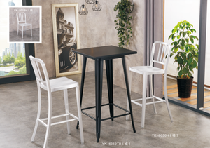Modern Yellow Metal Bar Chair Contemporary Design Steady Frame Durable Water Resistant <b>Light</b> Weight for Home Bar Commercial Use - Product Image 5