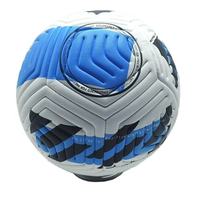 Ballons de football en cuir PU thermocollé, cousus à la machine, écologiques, légers, avec logo personnalisé, vente en gros
