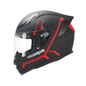 Biểu Tượng Tùy Chỉnh Đầy Đủ Mặt Xe Máy Mũ Bảo Hiểm Unisex Mũ Bảo Hiểm Với Màu Đỏ Visor Xe Máy Mũ Bảo Hiểm - Product Image 3