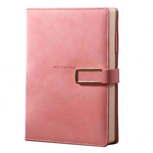 Custom Logo Hardcover A5 Diary Planner PU Leather Cover Magnetic Closure Customizable Color Logo 100 <b>Lined</b> Pages High Quality - Product Image 4