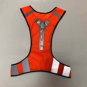 <span class=keywords><strong>Gilet</strong></span> réfléchissant de sécurité à LED <span class=keywords><strong>clignotant</strong></span>, vert fluorescent, orange, réglable, pour la randonnée, le jogging, la marche, le vélo, le trafic - Product Image 5
