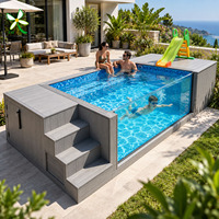 Piscine hors sol en fibre de verre haut de gamme anti-osmose pour hydrothérapie, jacuzzi extérieur et spa