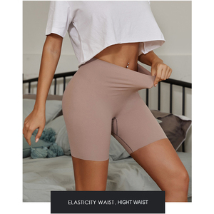 Braguitas sin Costuras de Cintura Alta <span class=keywords><strong>Anti</strong></span>-<span class=keywords><strong>rozaduras</strong></span> para Mujer, 9 Colores, Tipo Boyshorts - Product Image 2