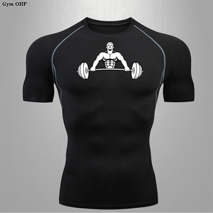 Unique Design High Performance Breathable Quick Dry Eco-Friendly Men Rash Guard Customized Logo Printed Solid Color - Product Image 2
