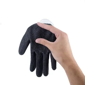 Factory Level C-F Latex Finish Coated Gloves Anti Cut Coated Construction Work Safety Cut Resistant Gloves