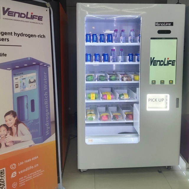 Vendlife Smart Spring Belt Tray Snack Drink Combo  Vending Machine Manufacturer 1 Year Warranty Elevator Available
