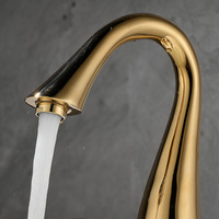 Robinet de lavabo pour salle de bain, ensemble trois pièces, style nordique moderne, laiton doré de luxe, mélangeur d'eau chaude et froide, poignée unique, vente en gros