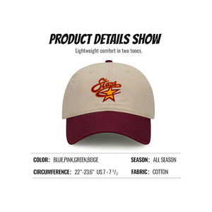 Gorra de Béisbol Deportiva de 6 Paneles con Logotipo Personalizado al por Mayor, 100% Algodón, Estructurada, con Bordado Personalizado, Unisex para Adultos - Product Image 5