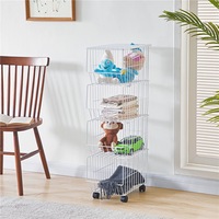 Paniers de rangement multicouches de grande capacité, organisateur de fruits et légumes amovible, chariot, panier de fruits peu encombrant pour la cuisine