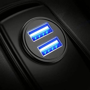 สินค้ามาใหม่ ที่ชาร์จในรถยนต์แบบ USB คู่ 5V/3.1A ที่ชาร์จในรถยนต์แบบเร็วอเนกประสงค์ 2 พอร์ต อะแดปเตอร์ช่องจุดบุหรี่ - Product Image 4