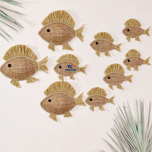 ชุดตกแต่งผนังสัตว์ทะเลแบบหวาย ผลิตในเวียดนาม ขายส่ง - Product Image 1
