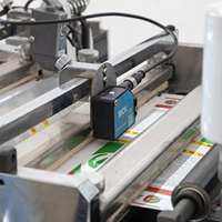 Máquina troqueladora plana de rollo a rollo de alta velocidad con guía de Web de estampado en frío de descarga de residuos de