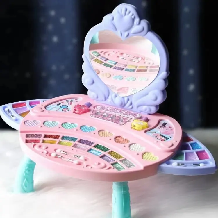 Harmless And Skin-friendly Detachable One Table Multi-purpose Girl Children's Dressing Table Toy Set