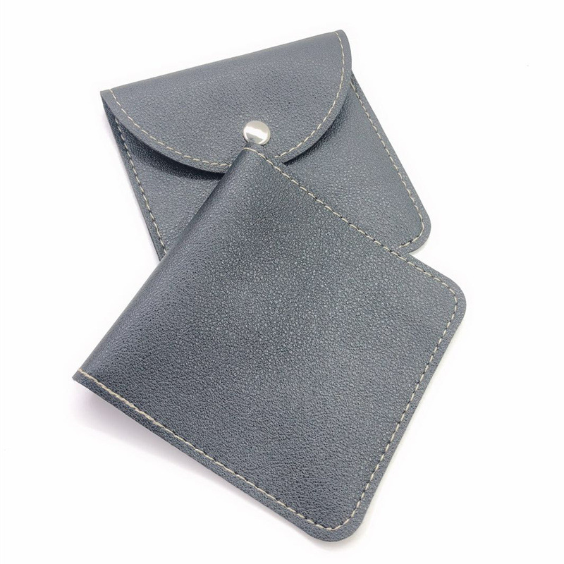 Оптовая продажа, милый Повседневный Черный Карманный Кошелек для ключей и наушников, креативный кошелек для наличных, маленький кошелек для монет, кожаная сумка с кнопкой