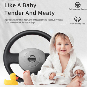 ผลิตภัณฑ์ดูแลรักษารถยนต์ที่ดีที่สุด ปลอกหุ้ม<span class=keywords><strong>พวงมาลัย</strong></span>หนังเย็บมือ สำหรับรถยนต์นิสสัน มาร์ช K12 ปี 2005 - Product Image 4