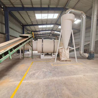 Industrielle Holzspäne-Trocknungsanlage Organischer Dünger 10-170t/h Flussand-Trommeltrockner Dreizylinder-Drehfördertrockner