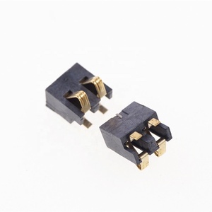 Connettori a compressione a molla da <span class=keywords><strong>2</strong></span>,5 mm passo <span class=keywords><strong>2</strong></span> pin maschio SMD per montaggio superficiale, per batterie, saldatura a riflusso, ricarica alimentazione PCB - Product Image 4