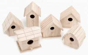 Fábrica personalizar jardín al aire libre Nido <span class=keywords><strong>de</strong></span> Pájaro <span class=keywords><strong>de</strong></span> madera casa Nido <span class=keywords><strong>de</strong></span> Pájaro sin terminar <span class=keywords><strong>para</strong></span> DIY - Product Image 3