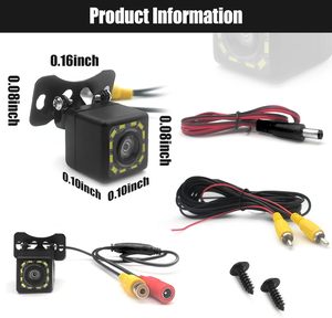 Siêu HD 12 LED Không Thấm Nước Xe Sao Lưu Máy Ảnh Tầm Nhìn Ban Đêm Xem Phía Sau 170 ° Góc Rộng Dài Giấy Phép Tấm Khung Xe Ô Tô - Product Image 2