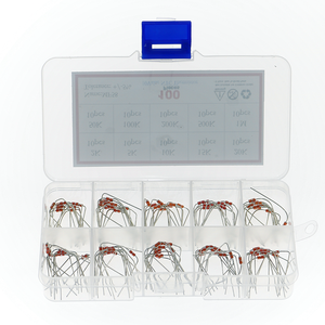 100 cái/hộp 10 giá trị NTC thermistor điện trở Kit NTC-MF58 2K 5K 10K 15K 20K 50K 100k 200k 500k 1M cảm biến nhiệt độ +/-5% 3950b - Product Image 2