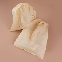 Double cordon de serrage non tissé poussière non tissé sac non tissé cordon de serrage cache-poussière sacs de rangement non tissé cordon de serrage sac pour chaussures