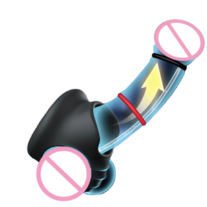 Top Suppliers Triple Lock Precision Ring <b>Vibrating</b> Delay Stimulation Ring Male Erection Aid Ring Men's Sex Toys - Product Image 4
