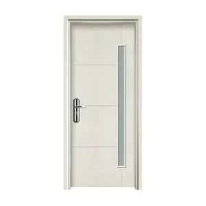 PPD Best Price High Quality Interior Wooden Slab Door Solid Wood Mdf Pvc Lake Melamine PVC doors