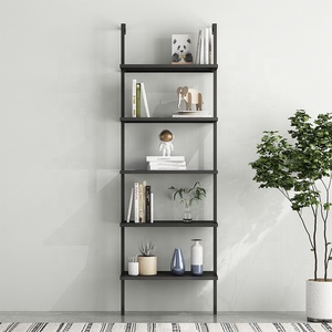 رفوف 5 رفوف مركبة على الحائط وحدة رفوف معدنية ديكور رفوف الكتب المنزل او المكتب المنظم - Product Image 2