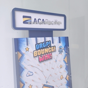 เครื่องเล่นเกมพินบอลการ์ตูนพลิงโก สำหรับจัดแสดงนิทรรศการ  กระดานลอตเตอรีแบบอินเทอร์แอคทีฟ  ยี่ห้อที่ปรับแต่งได้  เครื่องเล่นเกมพลิงโกแบบลูกบอลตก - Product Image 5