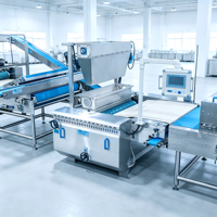 Nouvelle machine multifonctionnelle pour la fabrication de biscuits et de cookies, ligne de production de boulangerie, four tunnel de cuisson, haute productivité, noix, farine, lait