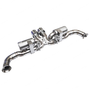 Sistema de Escape de Titanio de Alto Rendimiento con Válvula Electrónica y Tubo Catback para 991 con Logotipo del Modelo de Coche - Product Image 3