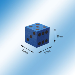 Cube en mousse EVA souple personnalisable carré de 2cm Blocs d'éponge colorés dés à pois pour jouets éducatifs - Product Image 5