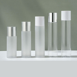 Sang Trọng 100ml 120ml 150ml 200ml Pet Matte Lotion chai bơm lại chăm sóc da Toner mỹ phẩm chất Lotion nhựa chai rỗng - Product Image 1