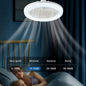 Hiện đại Vòng E27 LED quạt trần với Dễ dàng cài đặt ánh sáng bóng đèn và điều khiển từ xa cho nhà hoặc văn phòng - Product Image 5