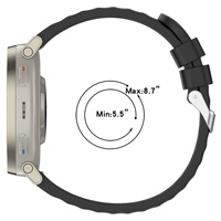 Kingmega Wholesale Premium Hollow Strap 20mm Mesh Silicone Replacement Band with Pin Buckle for Amazfit Active 3