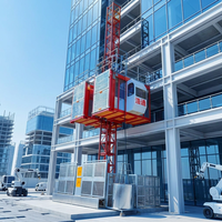 Treuil de chantier électrique robuste en acier HT SC200/200, moteur 2000 kg, hauteur de levage 120 m, vitesse de levage 36 m/s, construction