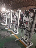 Nouveautés 2022 : Machine multifonctionnelle de musculation à sélection de charge par pignon pour soulevé latéral debout et exercices multi-positions debout