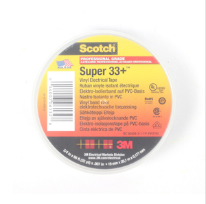Siêu 33 + Vinyl cách điện băng PVC 0.18 mét đen cao su dính cách điện cho ứng dụng điện - Product Image 3