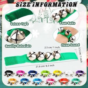 Venta al por mayor multicolor ajustable <span class=keywords><strong>mano</strong></span> campanas pulsera campanas <span class=keywords><strong>de</strong></span> muñeca pulseras <span class=keywords><strong>de</strong></span> tobillo con campanas <span class=keywords><strong>instrumento</strong></span> <span class=keywords><strong>Musical</strong></span> - Product Image 3