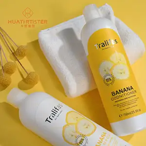 Huati Sifuli Tralifas 750ml Banane Fruit Shampooing et revitalisant Dommages Réparé Nourrissant Hydratant Cheveux <span class=keywords><strong>Spa</strong></span> - Product Image 1